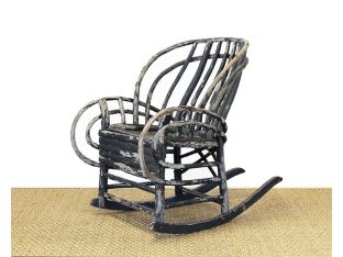 Hand Made Adirondack Rocking Chair circa 1890