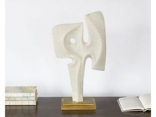 Ivory Abstract Sculpture #1 - Cleared Décor