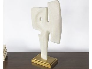 Ivory Abstract Sculpture #1 - Cleared Décor