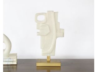 Ivory Abstract Sculpture #2 - Cleared Décor