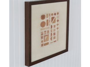 Abstract Rust Textile 20W X 20H - Cleared Decor