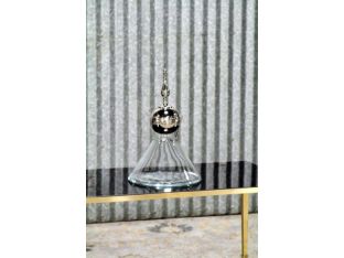 Large Nickel Finial Decanter