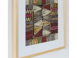 Burgundy Embroidery 4 20W X 20H - Cleared Decor