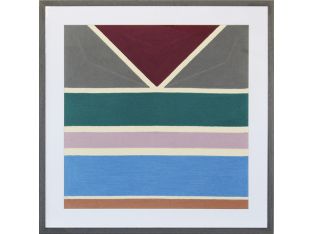 Bottom Line Framed Geometric Embroidery 28W X 28H