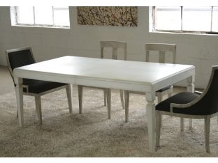 Gustavian Dining Table in Stucco White