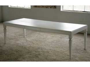 Gustavian Dining Table in Stucco White