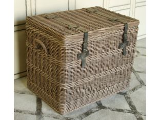 Wicker Trunk End Table