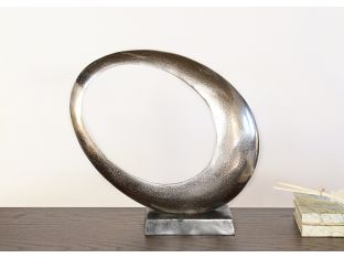 Abstract Crescent Moon Sculpture - Cleared Decor