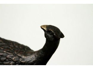 Bronze Iron Pheasant Figurine