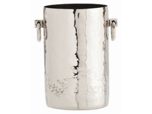 Tall Hammered Metal Container