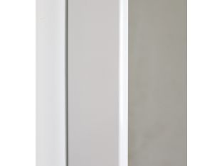 High Gloss White Standing Mirror