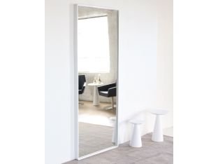 High Gloss White Standing Mirror