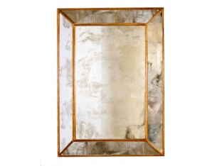 Antique Mirror With Gold Leaf Edging