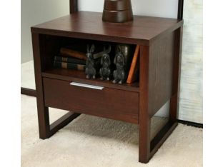 Espresso Nightstand with Drawer