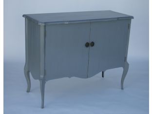 Gray Lacquered Louis Cabinet 