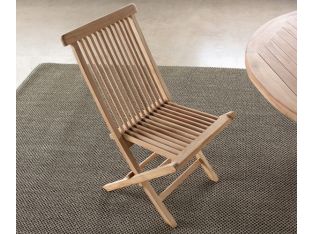 Natural Teak Folding Chair