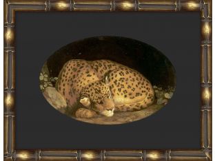 Sleeping Leopard 17.5W X 13.5H